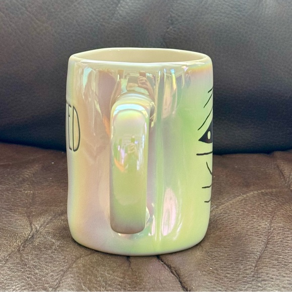 Rae Dunn HAUNTED Mummy Double Sided Iridescent Halloween Mug - Picture 3 of 5